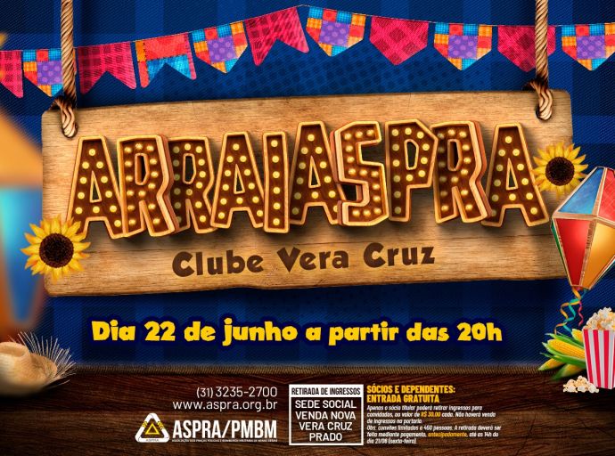 Arrastapé no clube Vera Cruz é no dia 22 de junho