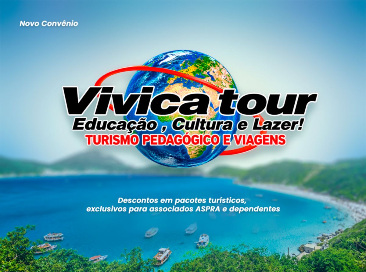 Convênio com a Vivica Tour garante descontos em viagens para associados
